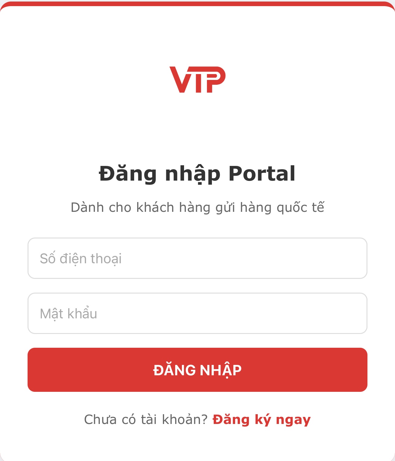 Đăng ký tài khoản hệ thống khách hàng Viettel Logistics